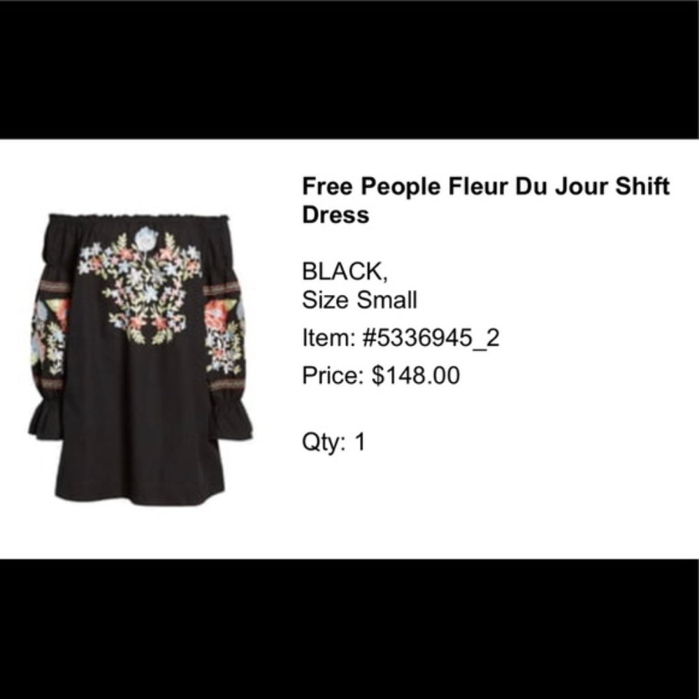 Fleur DuJour Off-The-Shoulder Shift Dress - Picture 11 of 11